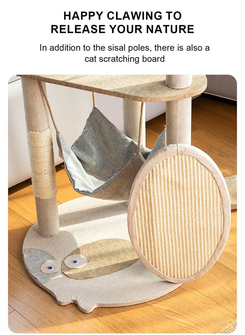 كيدل شجرة القط القط تسلق إطار القط الخدش بعد برج القط تسلق داخلي - Image 4