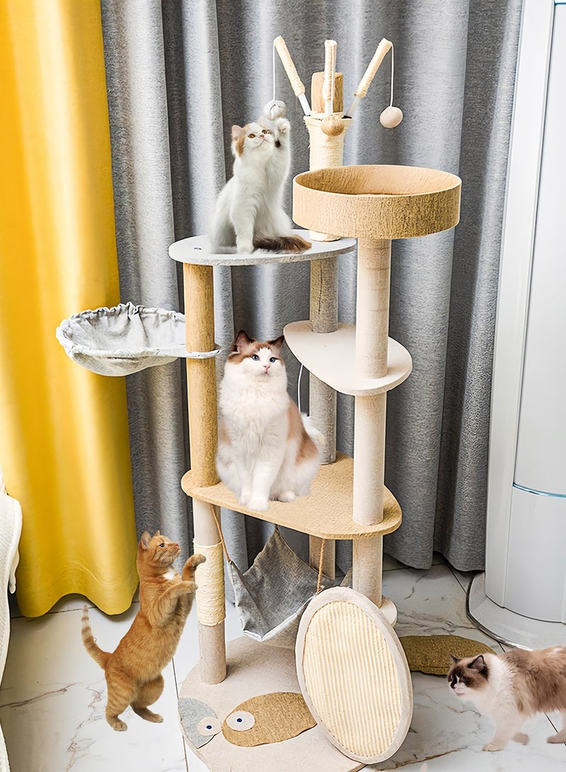 كيدل شجرة القط القط تسلق إطار القط الخدش بعد برج القط تسلق داخلي - Image 5
