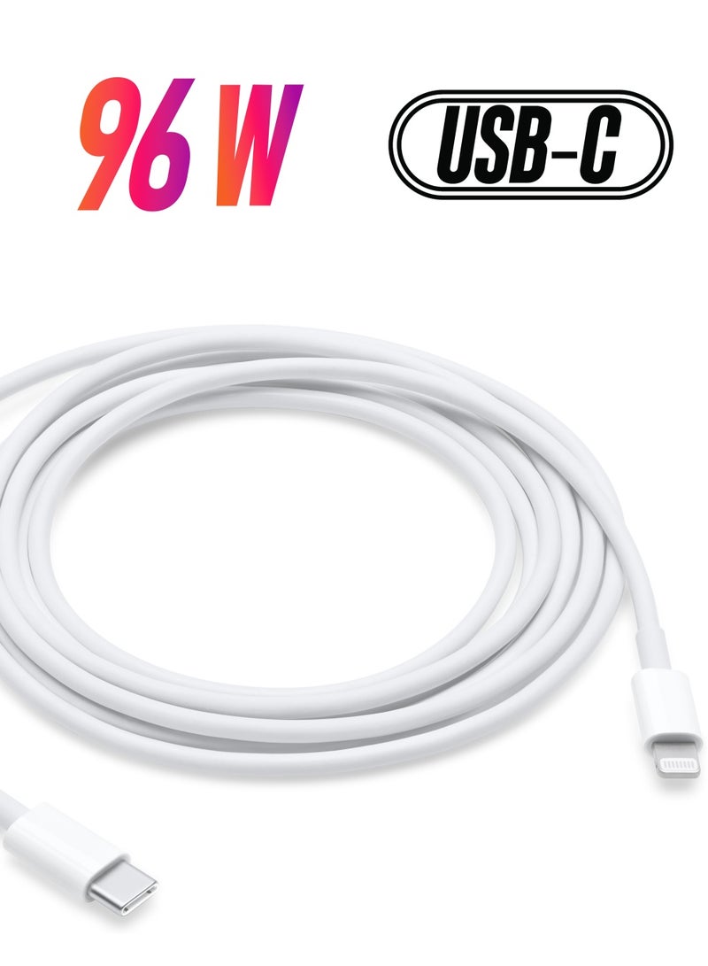 كابل USB-C إلى Lightning بطول 1 متر، أبيض - Image 1