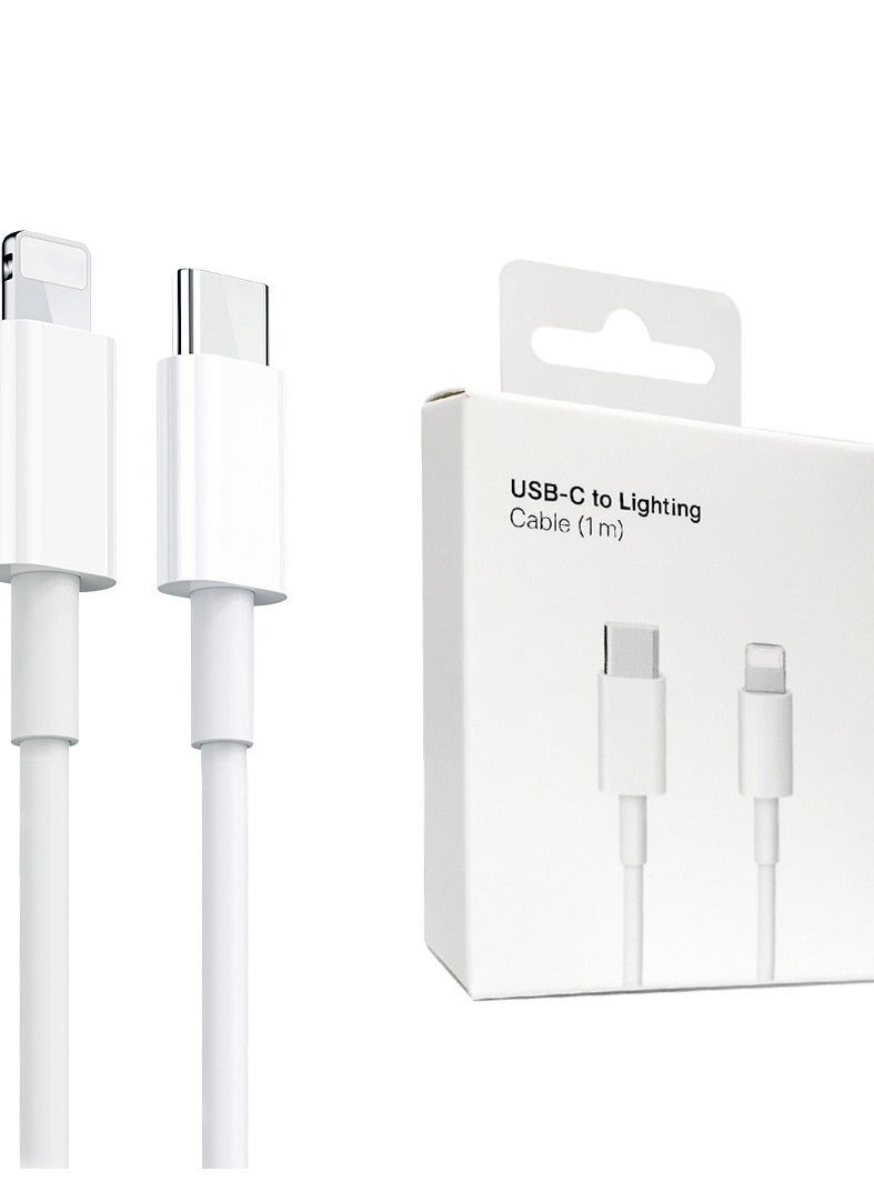 كابل USB-C إلى Lightning بطول 1 متر، أبيض - Image 2