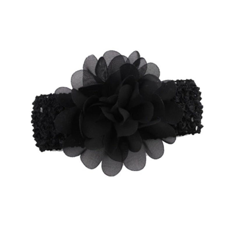 Soft Elastic Floral Hairbands 10pcs Adjustable Chiffon Headband Hair Accessories - Image 5