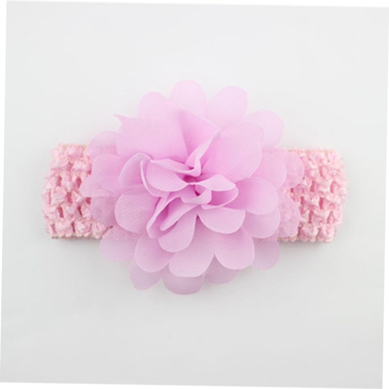 Soft Elastic Floral Hairbands 10pcs Adjustable Chiffon Headband Hair Accessories - Image 3