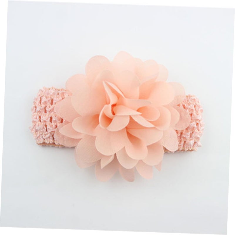 Soft Elastic Floral Hairbands 10pcs Adjustable Chiffon Headband Hair Accessories - Image 4