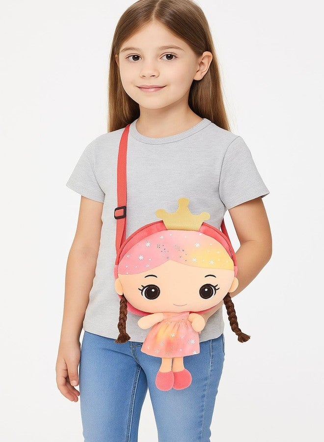 CHAMBYAL Doll Sling Bag for Little Girls Age 2 to 5 Years cartoon character bag Pack of 1 (30 x 18 x 5 CM) - Image 3