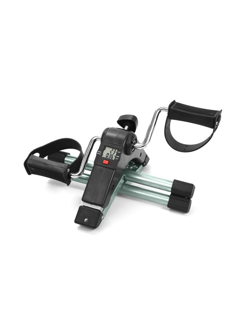 Generic Folding Pedal Exerciser Cycle, Mini Exercise Bike with LCD Display, Leg Arm Trainer Bike Under Desk for Gym, Home, Office - Image 4