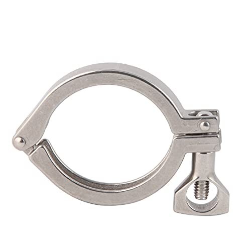 Metaland 1.5" Tri Clamp Clover, Stainless Steel Single Pin Heavy Duty Sanitary Tri Clamp Clover for Ferrule OD 50.5mm (Pack of 2) - Image 2