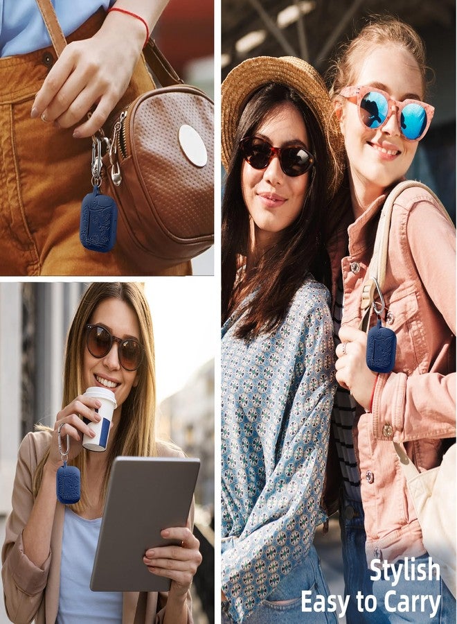 غطاء حماية لسماعات AirPods 4 من Lerobo مع طقم تنظيف، غطاء حماية كامل لطيف من السيليكون الناعم مع سلسلة مفاتيح، متوافق مع سماعات Apple AirPods 4 إصدار 2024، لون أزرق داكن - Image 3