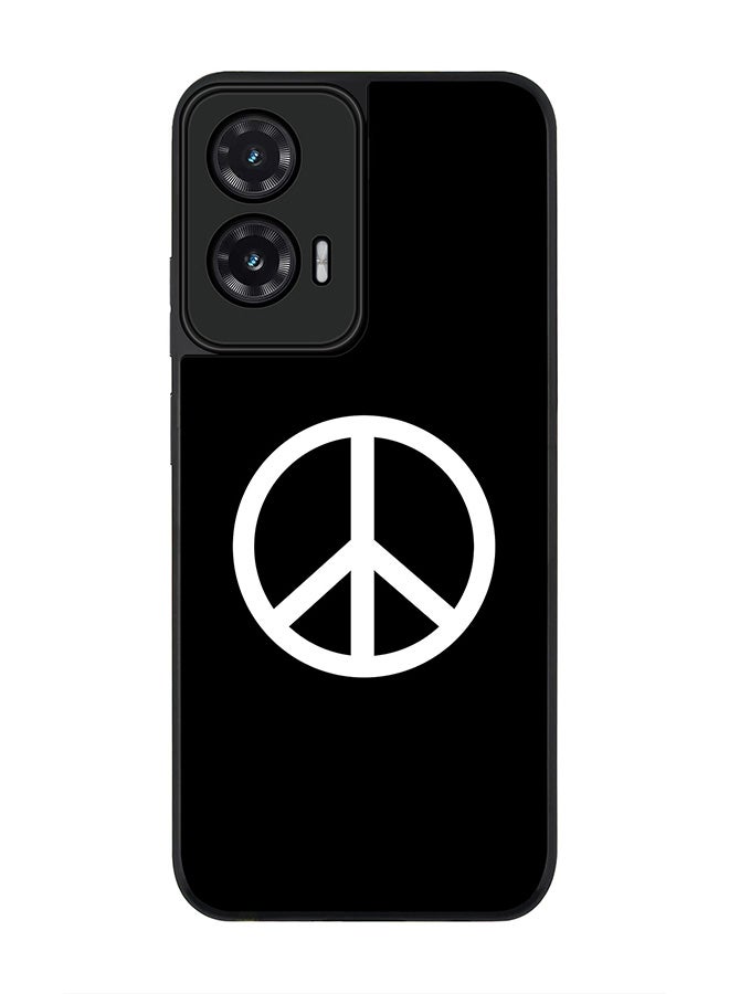 Stylizedd For Motorola Moto G35 Case,Slim fit Camera Protection, Shockproof Thin Phone cover  - Peace Sign