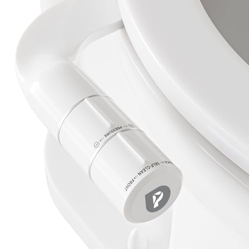 Pure for Men Bidet Toilet Seat Attachment for Home Dual SelfCleaning Nozzle Frontal Rear Back NonElectric Sprayer Adjustable Water Pressure Easy to Use Sleek Minimalist Design White - Image 1