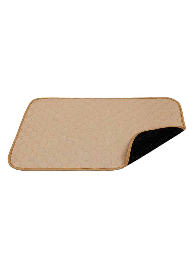 Waterproof Absorbent Washable Pet Pee Training Mat Beige/Black 60 x 45centimeter - Image 2