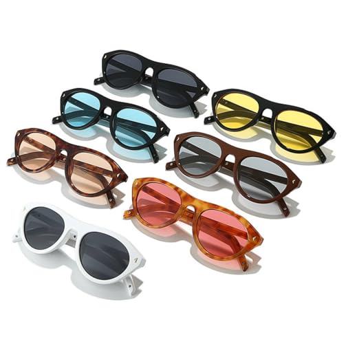 willochra Fashion Pilot Punk Sunglasses Women 2025 Luxury Vintage Sun Glasses For Lady Outdoor Oval Eyewear UV400 (C5) - Image 5