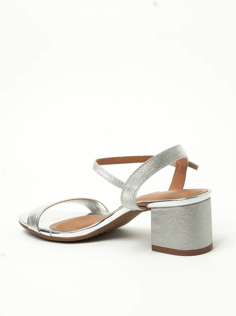 Vizzano  VIZZANO Sandals with Back strap for Ladies – SILVER Sandals with Ankle Strap | Comfortable PU Upper & TPR Sole for Women | Best Price UAE
