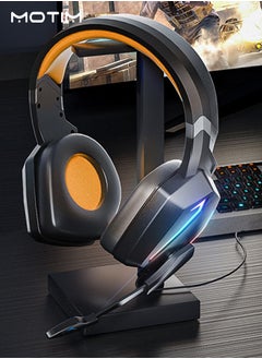 Motim Gaming Headset, PS5 / Xbox Headset, Noise Cancelling Flexible Voice Mic RGB Light, Surround Sound, Memory Earmuffs for PC PS5 PS4 Xbox Series X/S Xbox one Switch  - Image 2