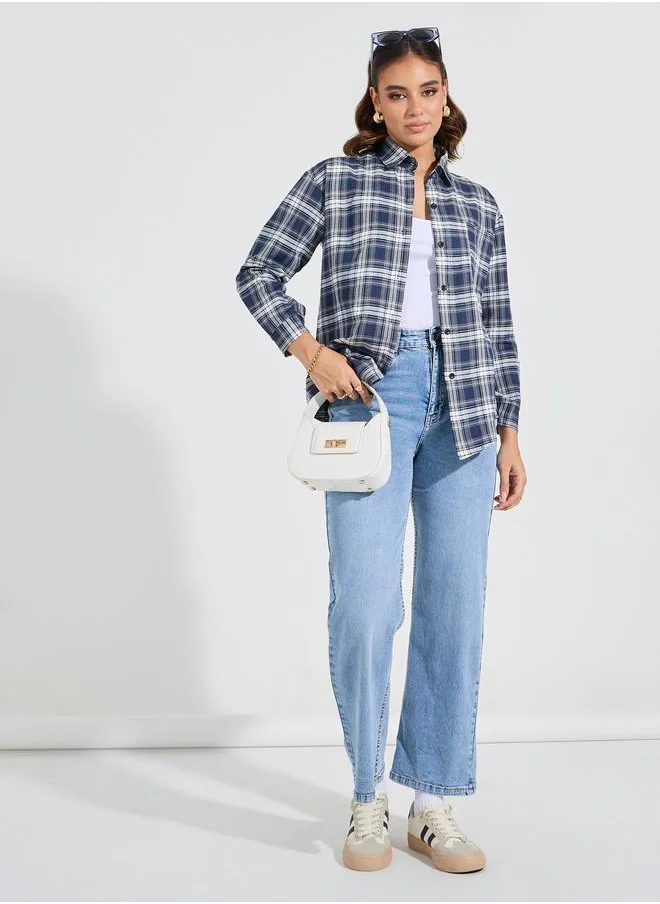 Take Two Check Pattern Regular Fit Shirt