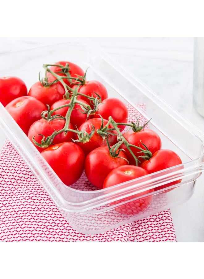 Restaurantware 2.5 Inch Deep Food Pans, 1 1/3 Size Commercial Food Storage Container - Freezable, Break-Resistant, Clear Plastic Cold Pans, Dishwashable, For Kitchens, Restaurants, Or Cafeterias - Image 3