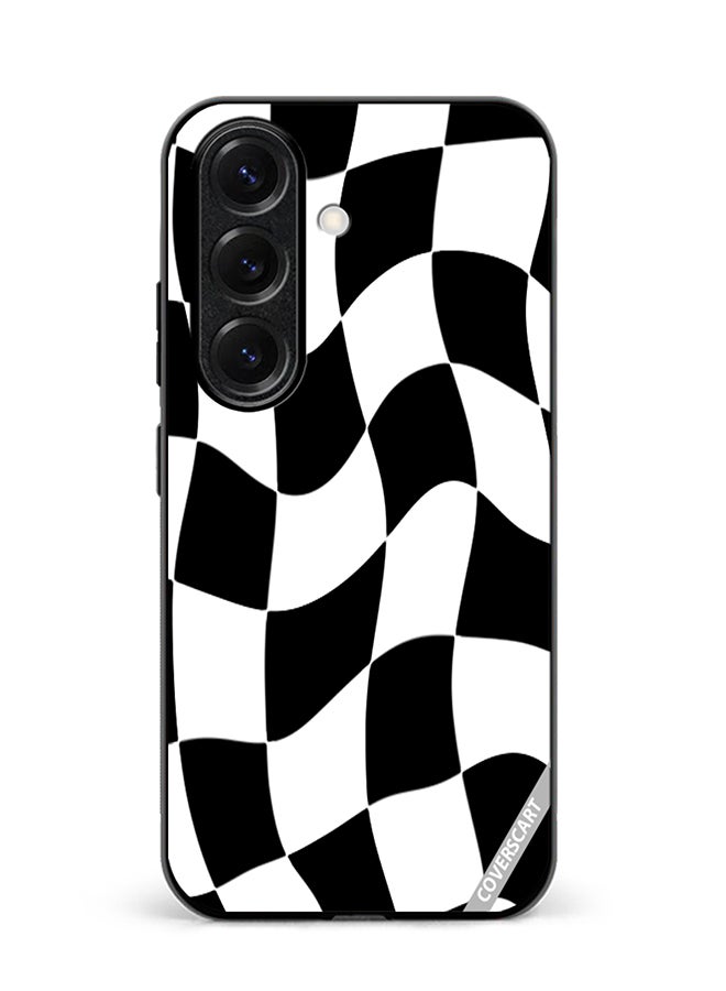 COVERSCART Protective Case Cover For Samsung Galaxy S24 Plus Checkered Design Multicolour