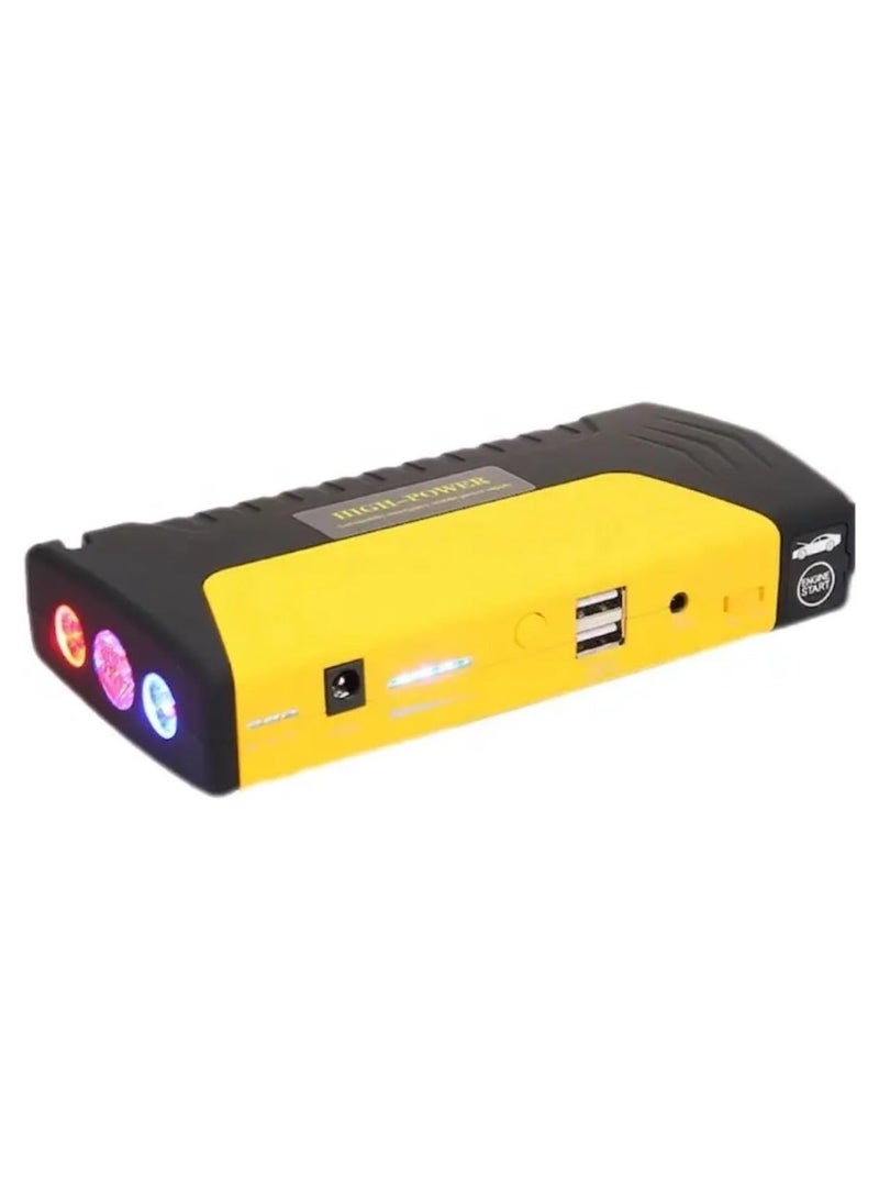 Portable Car Jump Starter Power Bank with Air Compressor – 12V Battery Booster, USB-C Charger, LED Light, Type-C Power Bank, Car Battery Charger, Air Pump, Inverter, Camping & Phone Charger - Image 1
