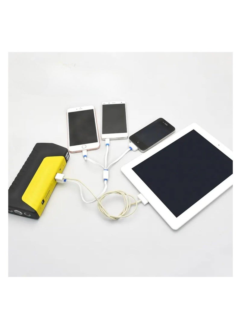 Portable Car Jump Starter Power Bank with Air Compressor – 12V Battery Booster, USB-C Charger, LED Light, Type-C Power Bank, Car Battery Charger, Air Pump, Inverter, Camping & Phone Charger - Image 4