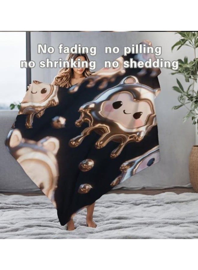 عام بطانية رقيقة من الفانيلا (حرارة ومريحة، ومناسبة للنوم واستخدام اللعبة والغبار والرمل) 150 سم * 200 سم - 661 - Image 1