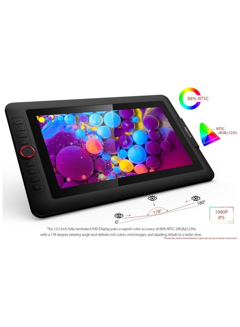 XP-PEN Artist 13.3 Pro Drawing Display, 13.3-Inch IPS Full-Laminated Graphics Monitor with 8192 Pressure Levels, 123% sRGB, Tilt Support & 8 Shortcut Keys - Image 3