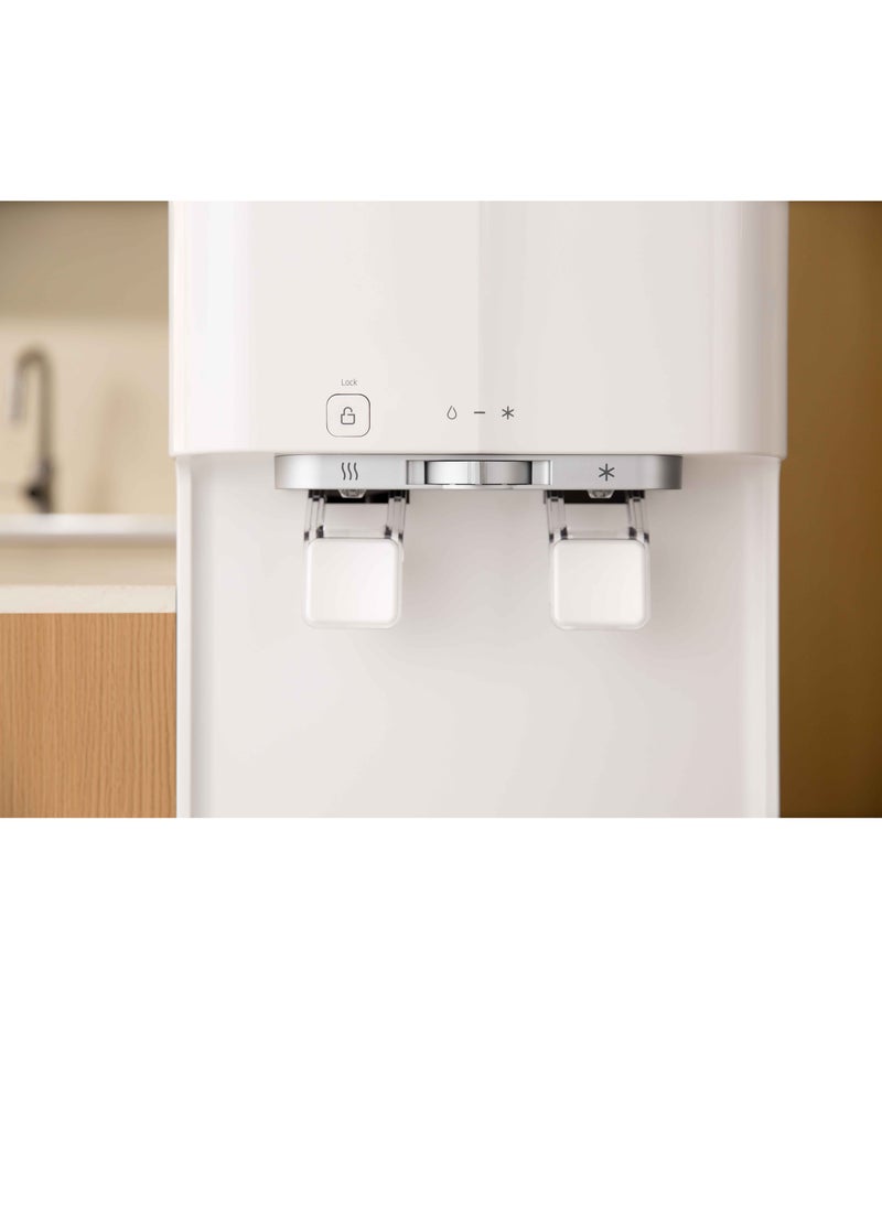 UGINE Ugine water Dispenser, stand, 2 taps, hot and cold, 10.5l, includes 5 filters, one of which is an RO filter for limescale removal, white - WHP-3900 RO  - Image 3