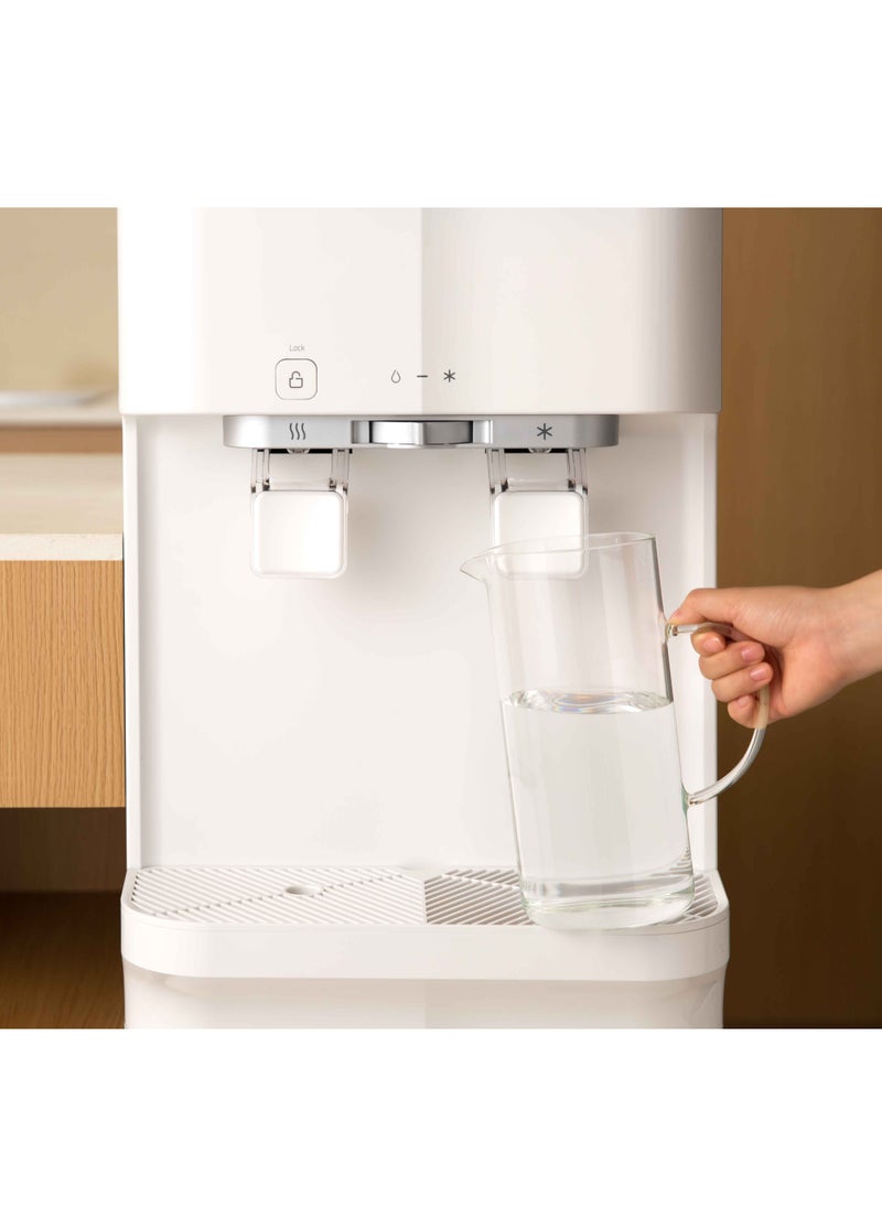UGINE Ugine water Dispenser, stand, 2 taps, hot and cold, 10.5l, includes 5 filters, one of which is an RO filter for limescale removal, white - WHP-3900 RO  - Image 5