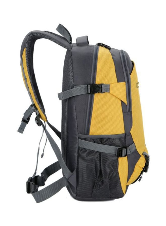 Polyester Travel Backpack Yellow/Black/Grey - Image 2