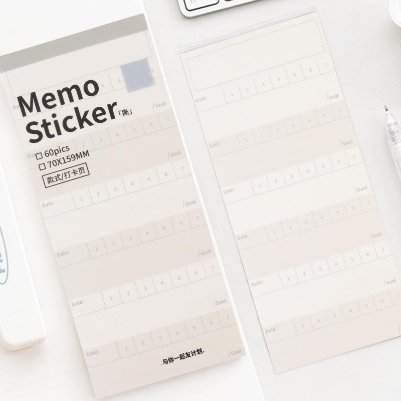 Matte Cover Sticky Memo Pad with Tearable Notes for Office Study and Journaling Organizing Book Labels Page Markers - Image 4