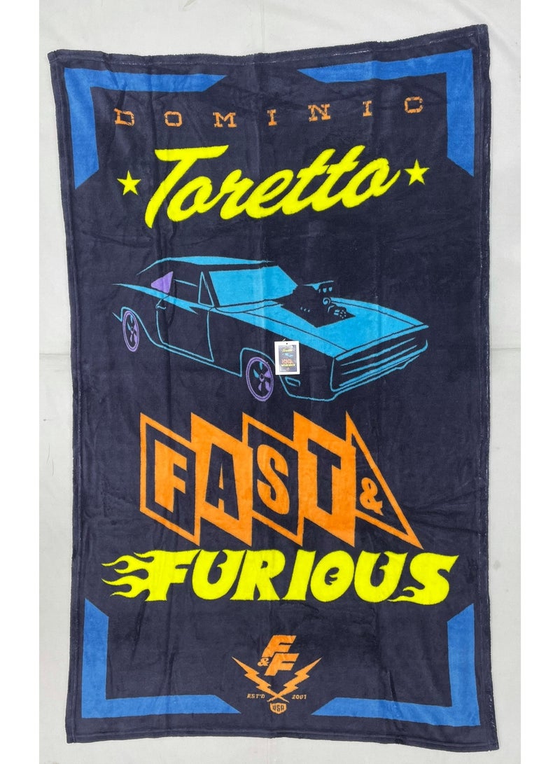 Fast & Furious بطانية فليس كورال FF 100x150 سم NHT-BBL008 - Image 1