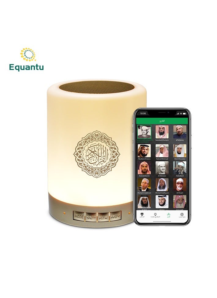 Equantu - Quran Portable Bluetooth LED Lamp Speaker - Image 1