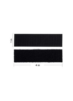 PROMASS promass 1x4 inch Hook and Loop Strips with Adhesive - 15 Sets, Strong Back Adhesive Fasten Mounting Tape for Home or Office Use - Instead of Holes and Screws, Black  - Image 5