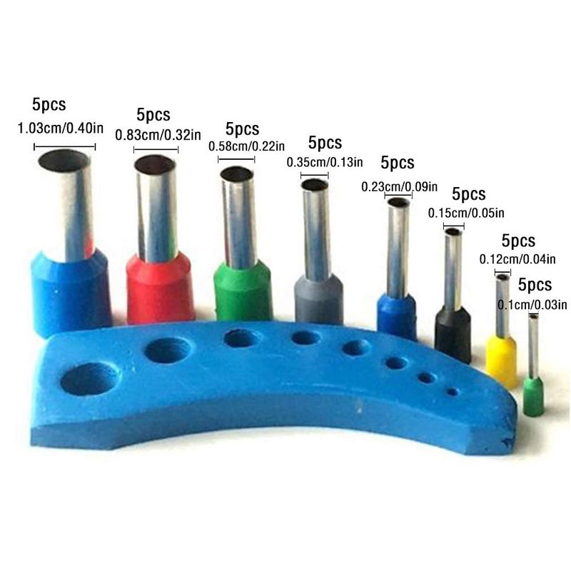 ROORUZ Polymer Clay Cutters 40Pcs Stainless Steel+Plastic Indentation Round Circle Shape Cutters Mold Ceramics Dotting Baking Ring Mold Cutter Punch Tools for Clay Pottery Craft Handmade with Storage Case(B) - Image 3