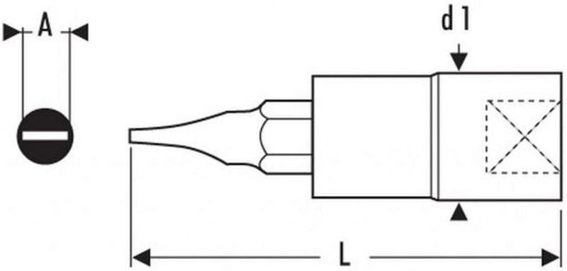 EXPERT مفك نظارات EXPERT 1/4" رأس مشقوق - 7 مم - Image 2