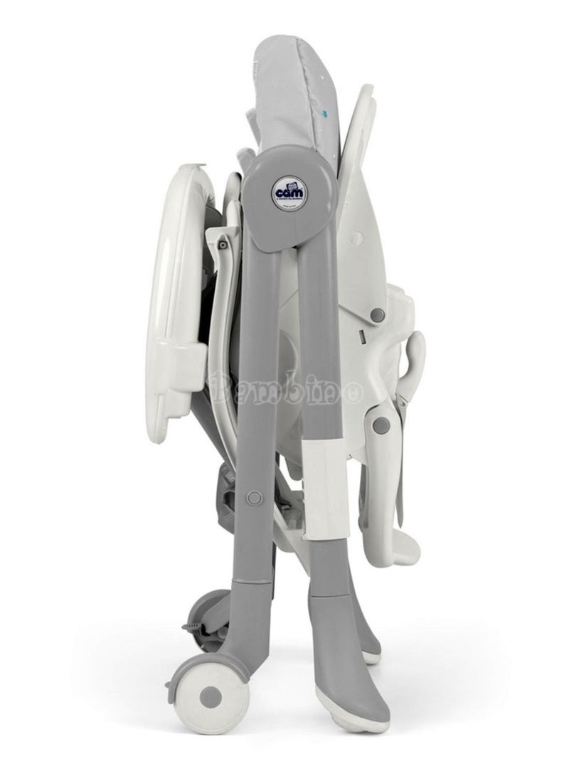 Cam Baby High Chair Mini Plus, Gray Bear, Removable Tray, 0 To 36 Months - Image 4