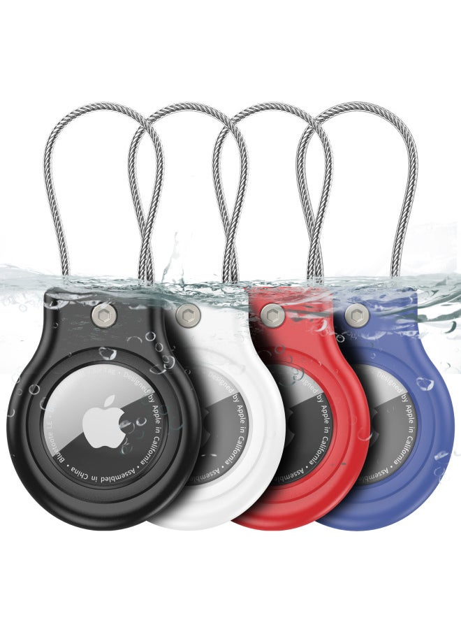 Generic - For Apple AirTag Protective Case Apple Tracker PC Security Lock Anti-lost Hanging Buckle Tracker Protective Case-Color:Black-Applicable Models:AIRTAG - Image 1
