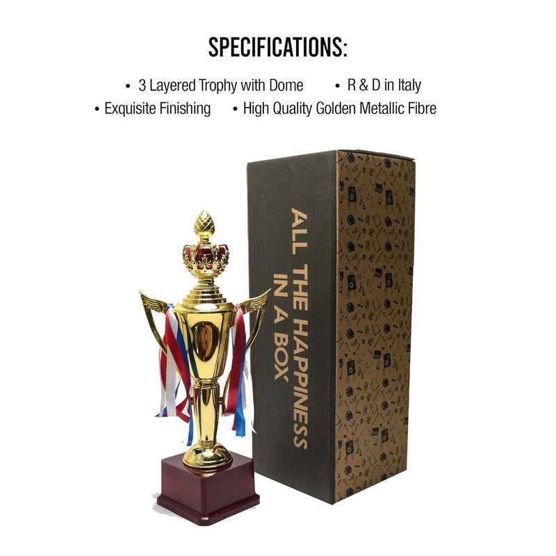ArtRight Helios Trophy for Best Sportsman - Goldwinner Prize Trophy for Best Sportsperson ; Shiny Metallic Award for Sportspersons - Image 4