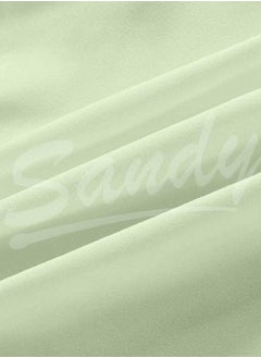 Sandy SANDY  High Hotel Quality Bed Skirt 1 Piece, Twin Single Size 100 X 200 + 25 cm, Tailored Drop, Classic Plain Solid ,Soft & Decorating, light Green  - Image 2