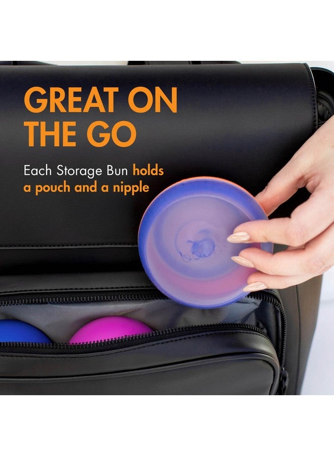 بون صناديق تخزين بون نورش لمستلزمات تغذية الطفل - منظم زجاجات الأطفال والتخزين - تتسع لأكياس زجاجات بون نورش والحلمات واللهايات - مستلزمات تغذية الطفل بالزجاجة - مجموعة ألوان - 3 قطع - Image 2