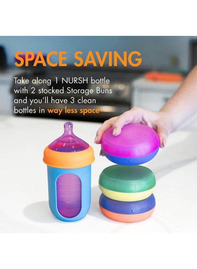 بون صناديق تخزين بون نورش لمستلزمات تغذية الطفل - منظم زجاجات الأطفال والتخزين - تتسع لأكياس زجاجات بون نورش والحلمات واللهايات - مستلزمات تغذية الطفل بالزجاجة - مجموعة ألوان - 3 قطع - Image 4