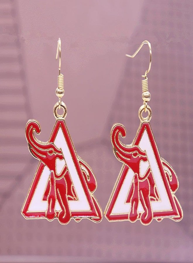 HUSURU Triangles Delta Elephant Earrings Sorority Sisterhood Gifts Jewelry - Image 2
