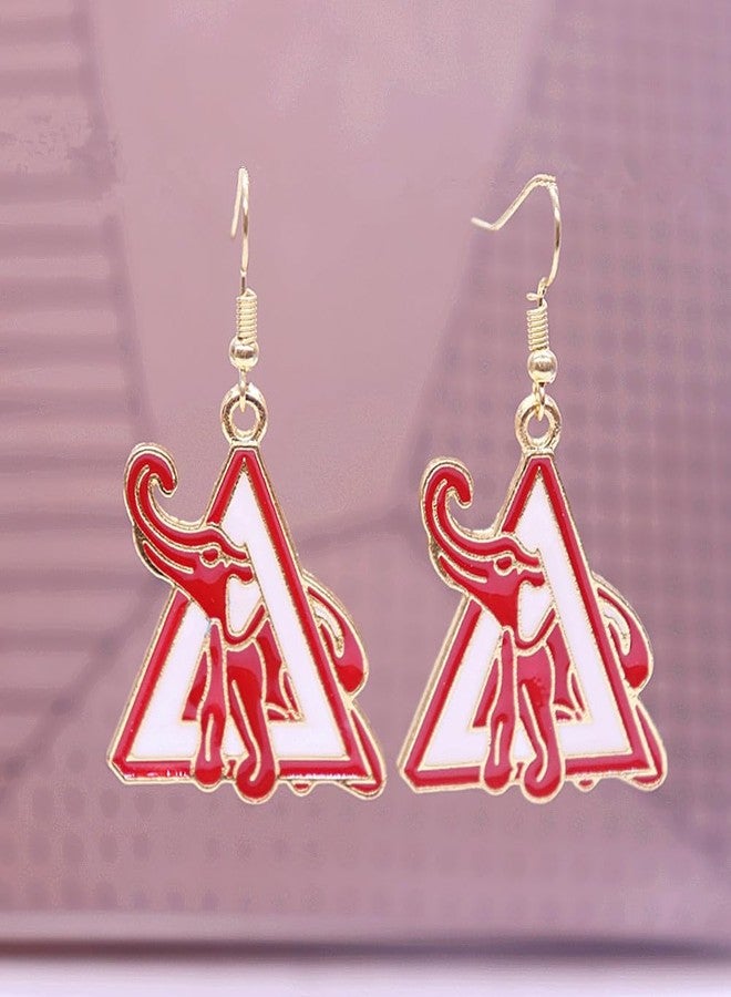 HUSURU Triangles Delta Elephant Earrings Sorority Sisterhood Gifts Jewelry - Image 4