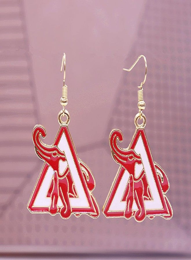 HUSURU Triangles Delta Elephant Earrings Sorority Sisterhood Gifts Jewelry - Image 3