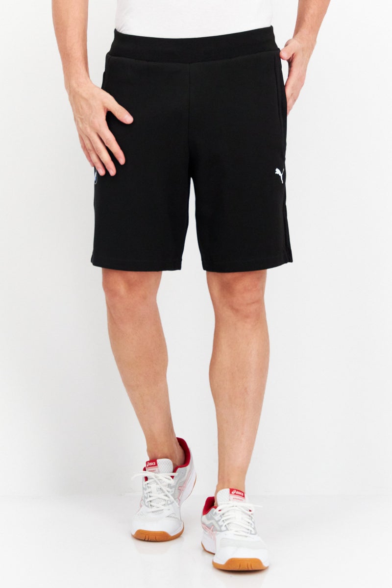 PUMA Puma x BMW Motorsport Men Sportswear Fit Brand Logo Outdoor Shorts, Black  - Image 1