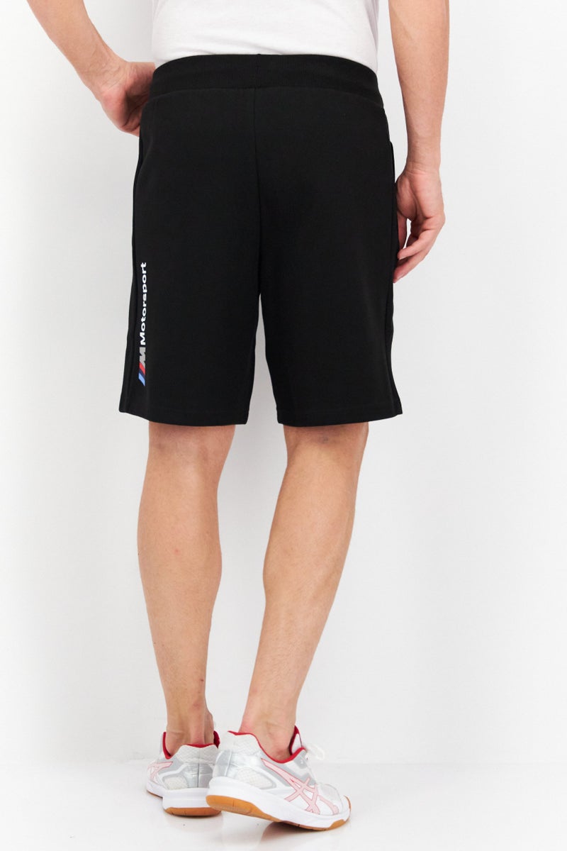 PUMA شورتات رياضية للرجال من بومة x بي إم دبليو موتورسبورت، شعار العلامة التجارية، خارجي، أسود - Image 2
