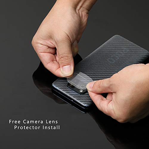 Ibywind Screen Protector For Xiaomi Poco X3/X3 Pro,with 2Pcs Tempered Glass,1Pc Camera Lens Protector,1Pc Backing Carbon Fiber Film [Fingerprint Reader,Easy to install] - Image 5