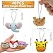 XIPEGPA 40 PCS Mini Jungle Animal Plush Toys Set Cute Small Animal Stuffed Keychain for Party Favors Keychain Ornament for Goody Bag Easter Egg Stuffers Carnival Birthday Party Classroom Prizes 20 Styles - Image 4