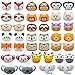 XIPEGPA 40 PCS Mini Jungle Animal Plush Toys Set Cute Small Animal Stuffed Keychain for Party Favors Keychain Ornament for Goody Bag Easter Egg Stuffers Carnival Birthday Party Classroom Prizes 20 Styles - Image 2