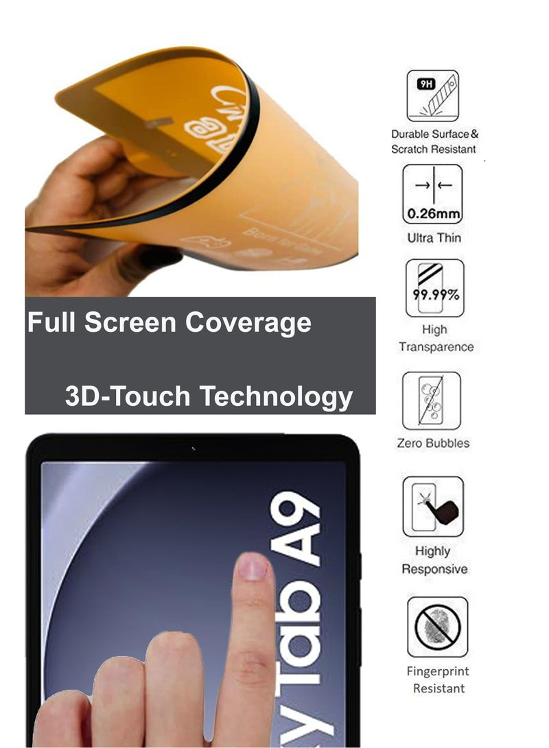 Samsung Galaxy Tab A9 - 8.7" Matte Ceramic Film Anti-Fingerprint Scratch Proof Flexible  Screen Protector  - Image 2