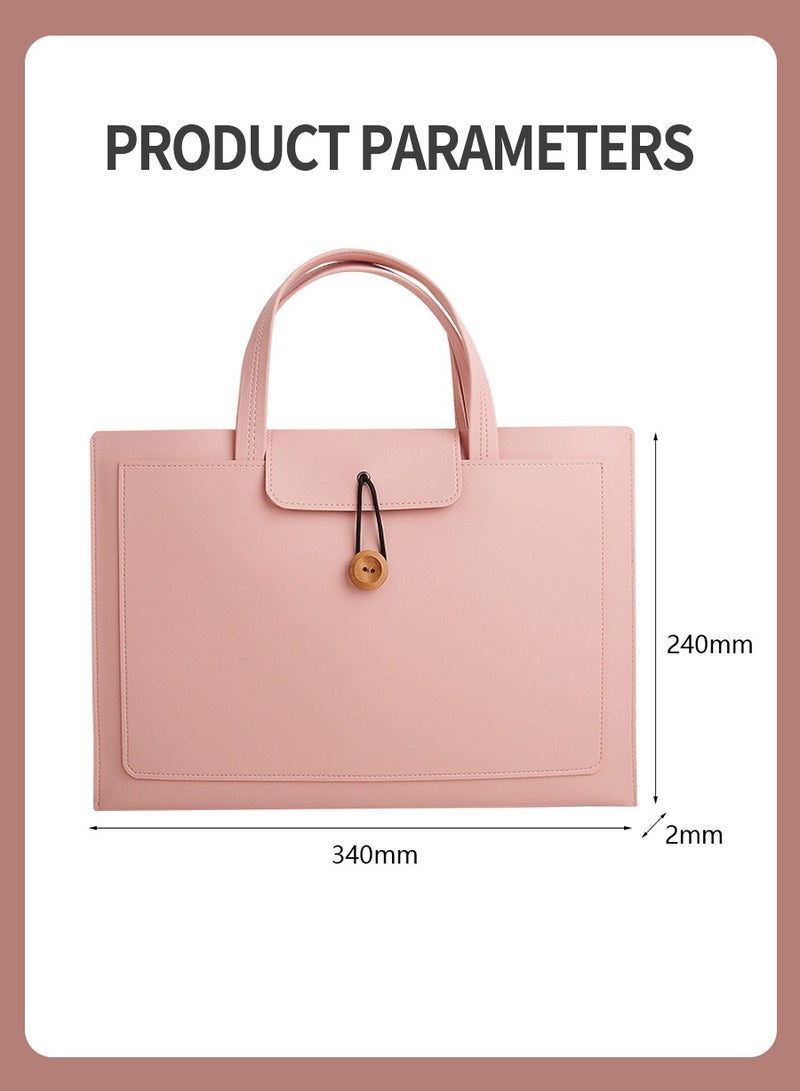 BEIRUI Laptop Tote Bag,Laptop Carrying Case,Laptop and Tablet,PU Leather Waterproof Work Tote Bag,Durable Waterproof Fabric,Business Casual or School Carrying Case,Briefcase 13/14 inch  - Image 3