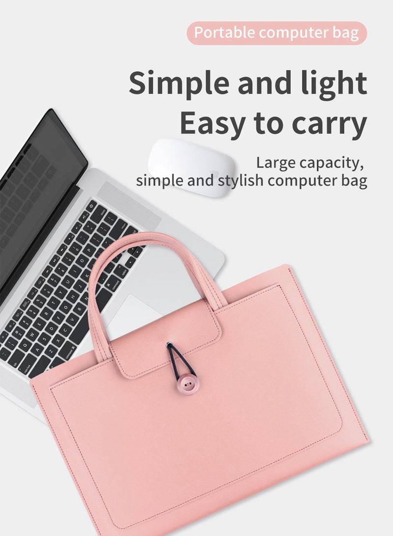 BEIRUI Laptop Tote Bag,Laptop Carrying Case,Laptop and Tablet,PU Leather Waterproof Work Tote Bag,Durable Waterproof Fabric,Business Casual or School Carrying Case,Briefcase 13/14 inch  - Image 5